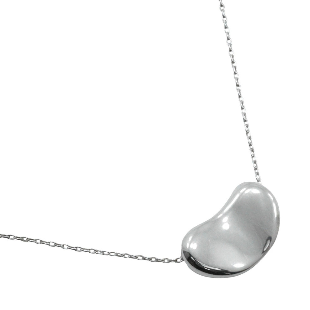 Tiffany Co Bean Necklace Elsa Peretti Sterling Silver